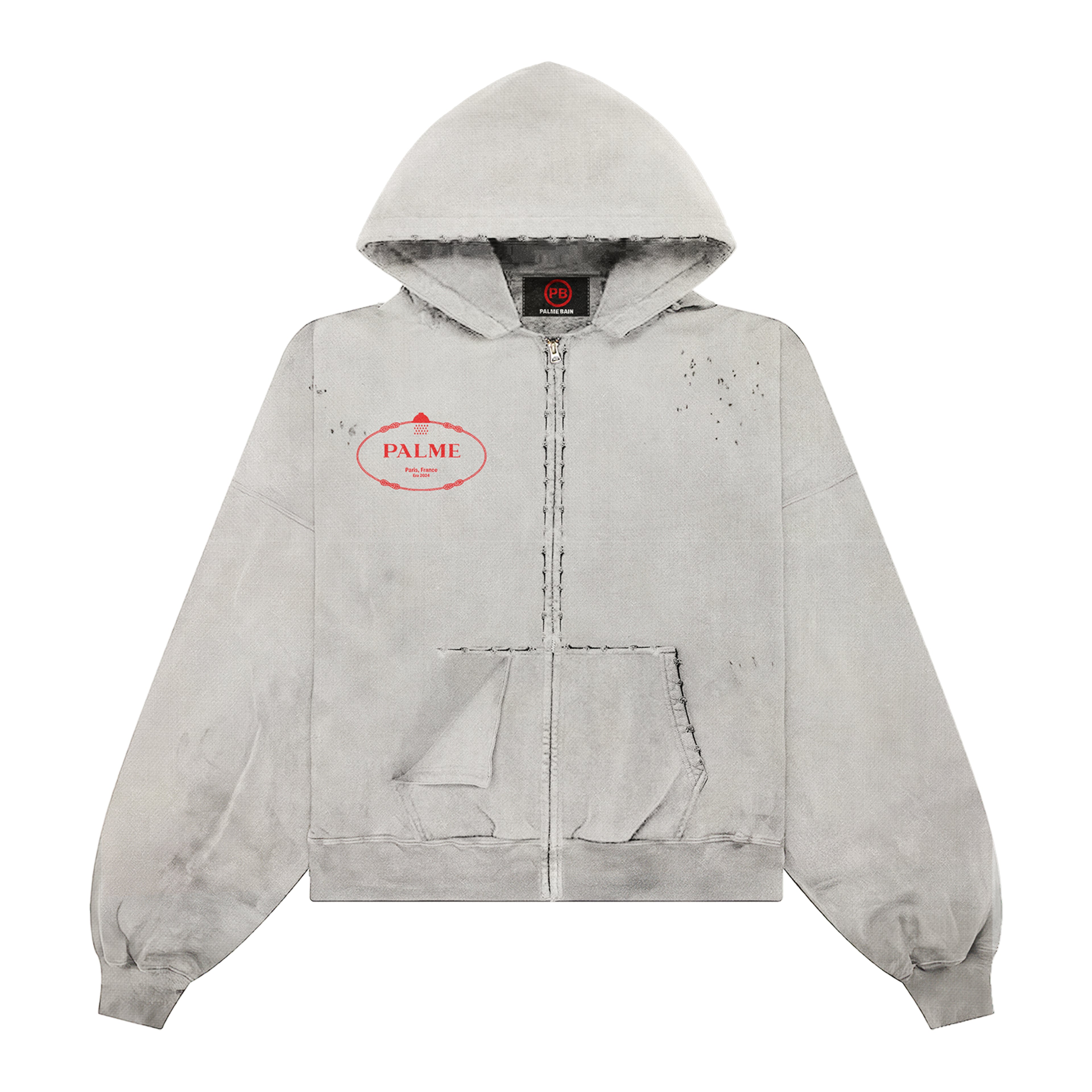 RELAXED ZIP UP HOODIE