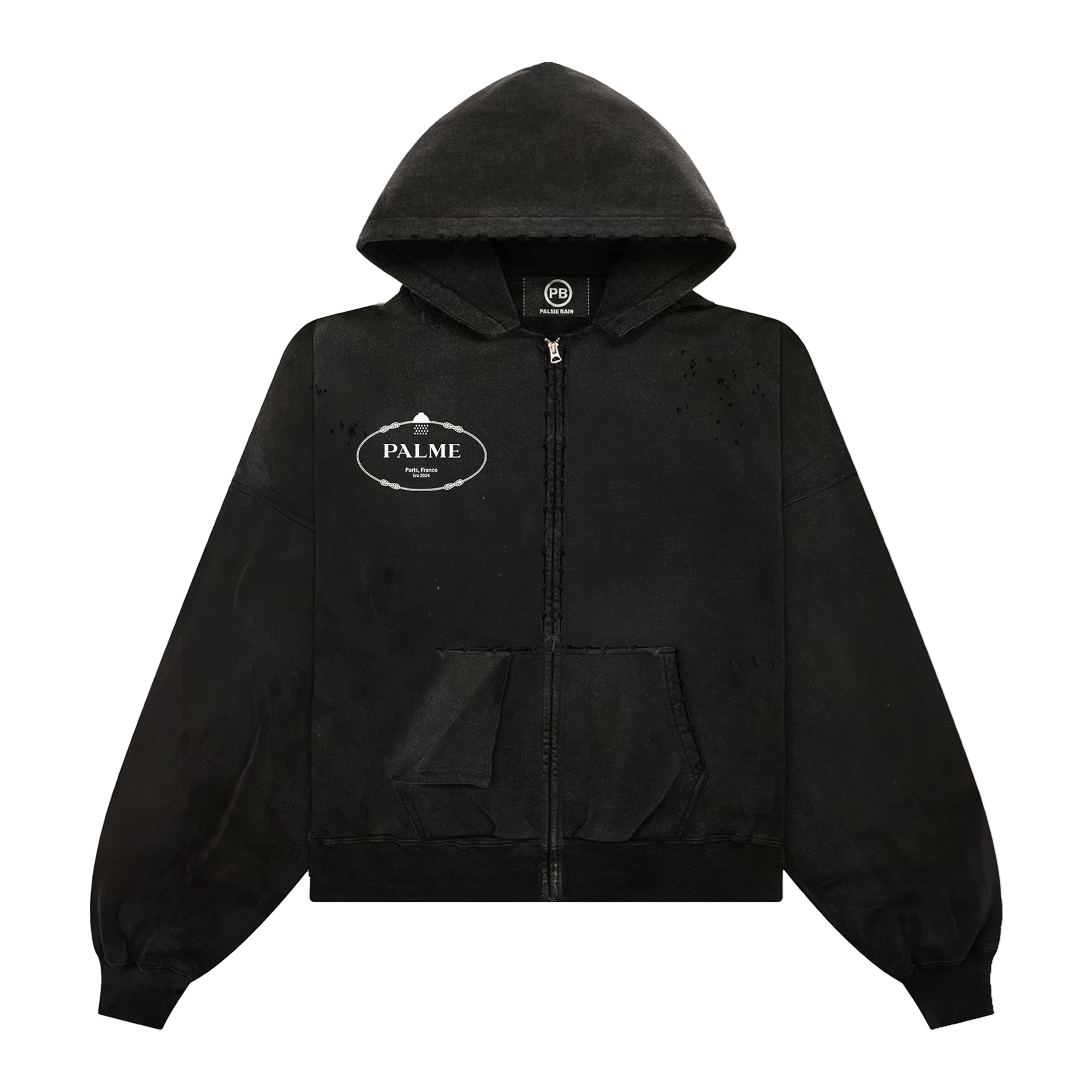 RELAXED ZIP UP HOODIE